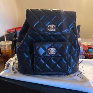 NWT Quilted Genuine Lambskin Backpack